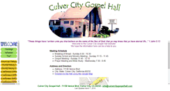 Desktop Screenshot of culvercitygospelhall.com